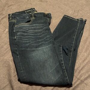 American Eagle Outfitters Women's Deep Indigo Skinny Jeans